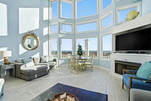 Maison, plusieurs lits (USA Beach House) | Coin séjour