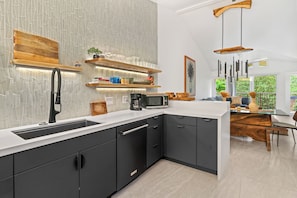Fridge, microwave, oven, stovetop - Mana Wahine by Gather: Garden Condo w/ Mountain Views & Pool Access (Princeville)