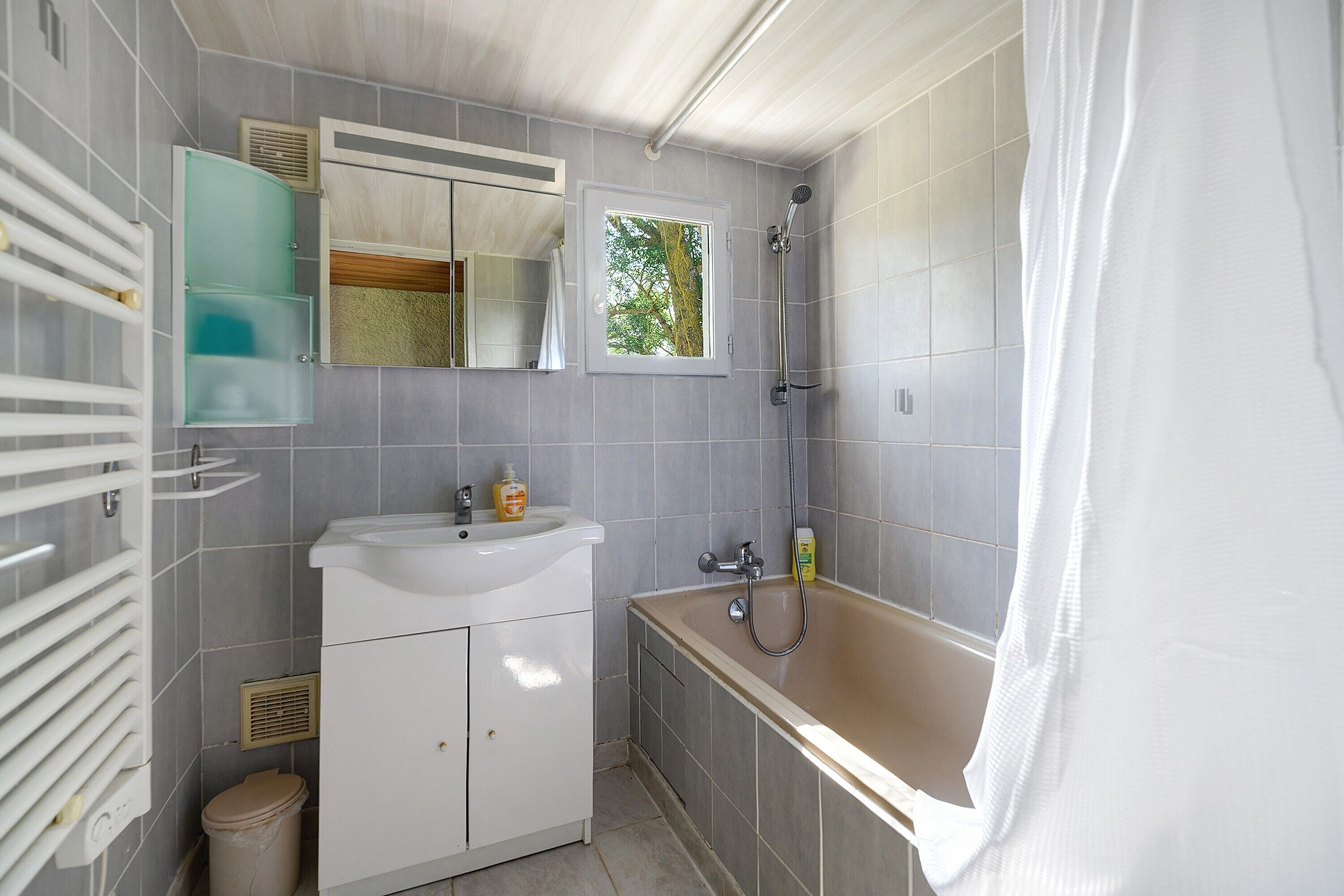 Shower, hair dryer