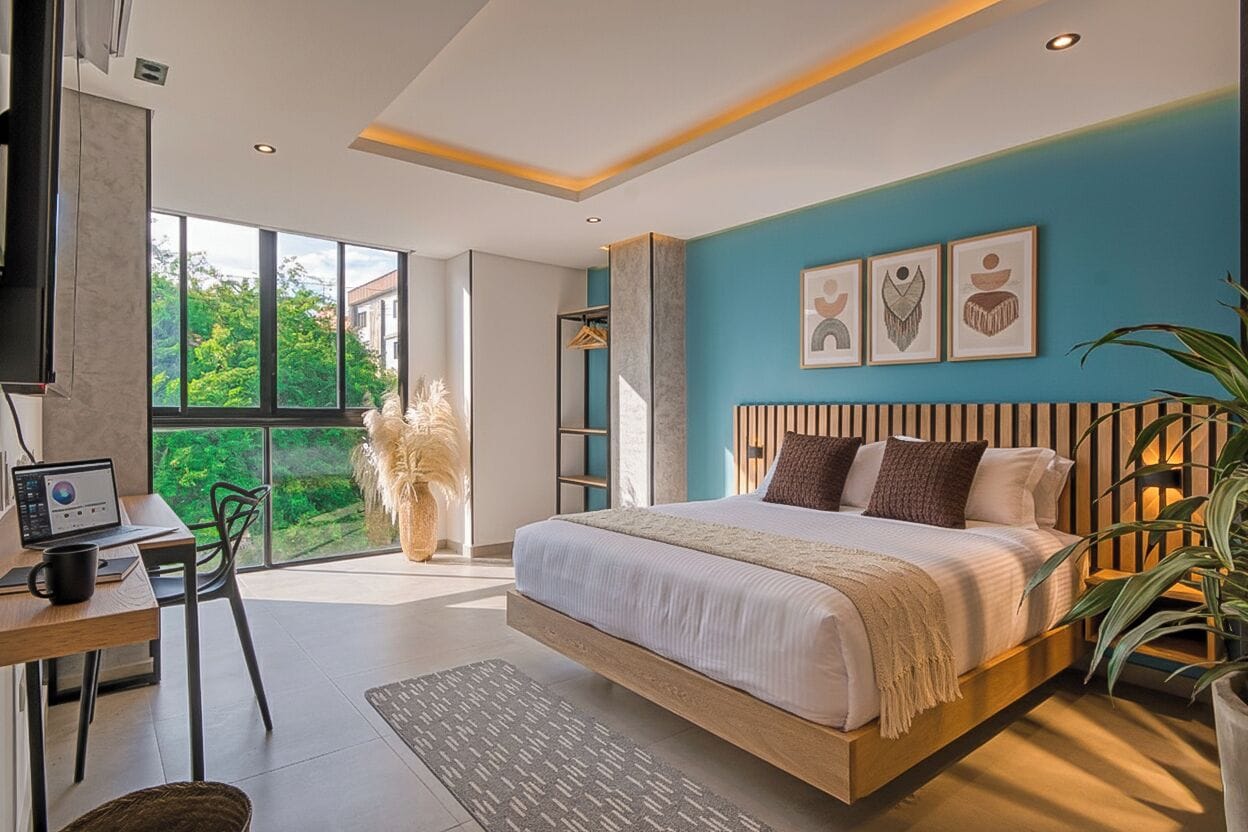 Departamento familiar | Caja de seguridad en la habitación, wifi gratis y ropa de cama 