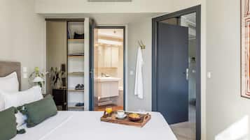 Deluxe Apartment, 1 Queen Bed with Sofa bed, Private Bathroom, City View | Blackout drapes, soundproofing, iron/ironing board, free WiFi