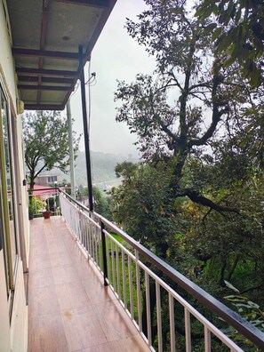 Economy Double Room, Balcony, Mountain View | Balcony view - The Perfect Hideout By Himalayan Grove (Dehradun)