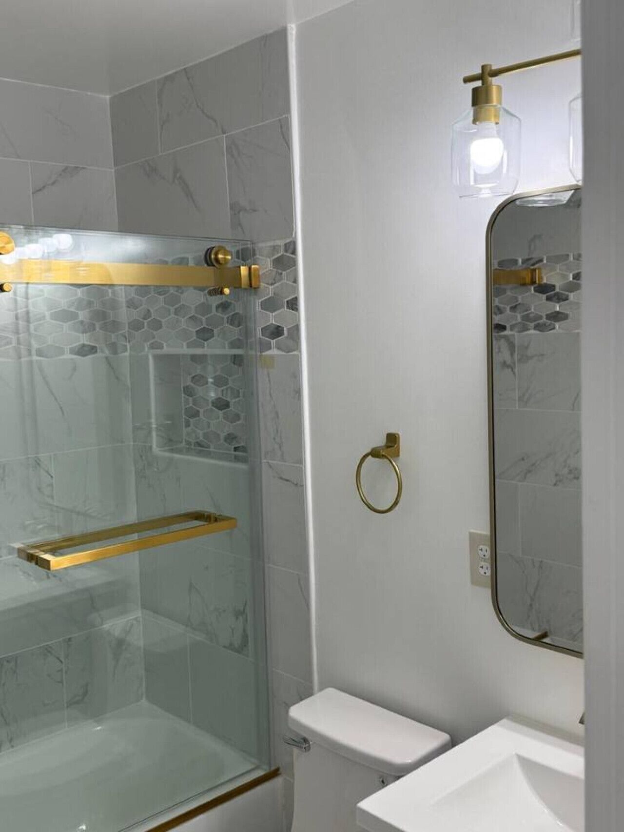 Shower, hair dryer