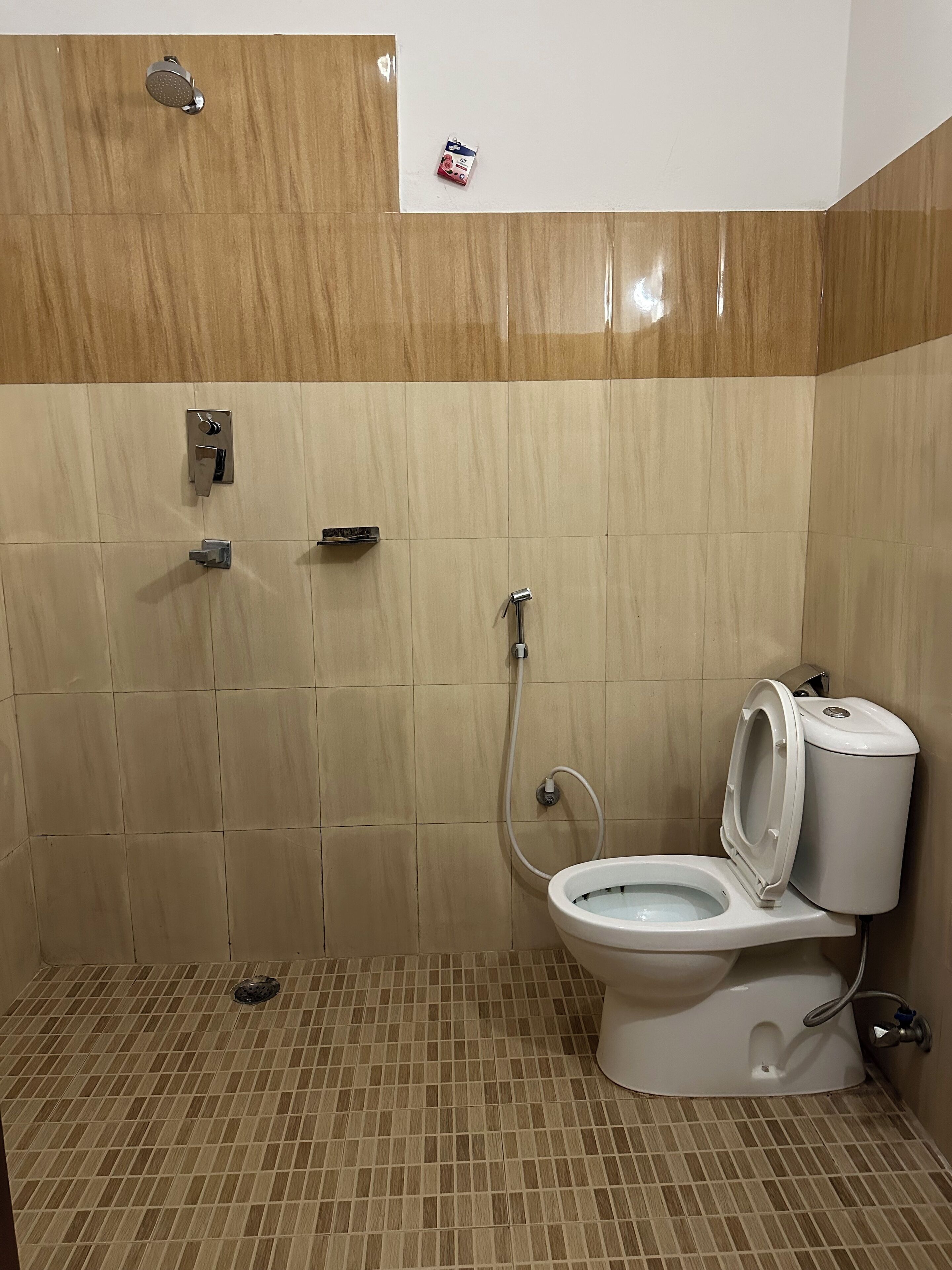 Dusche, Handtücher, Seife, Toilettenpapier