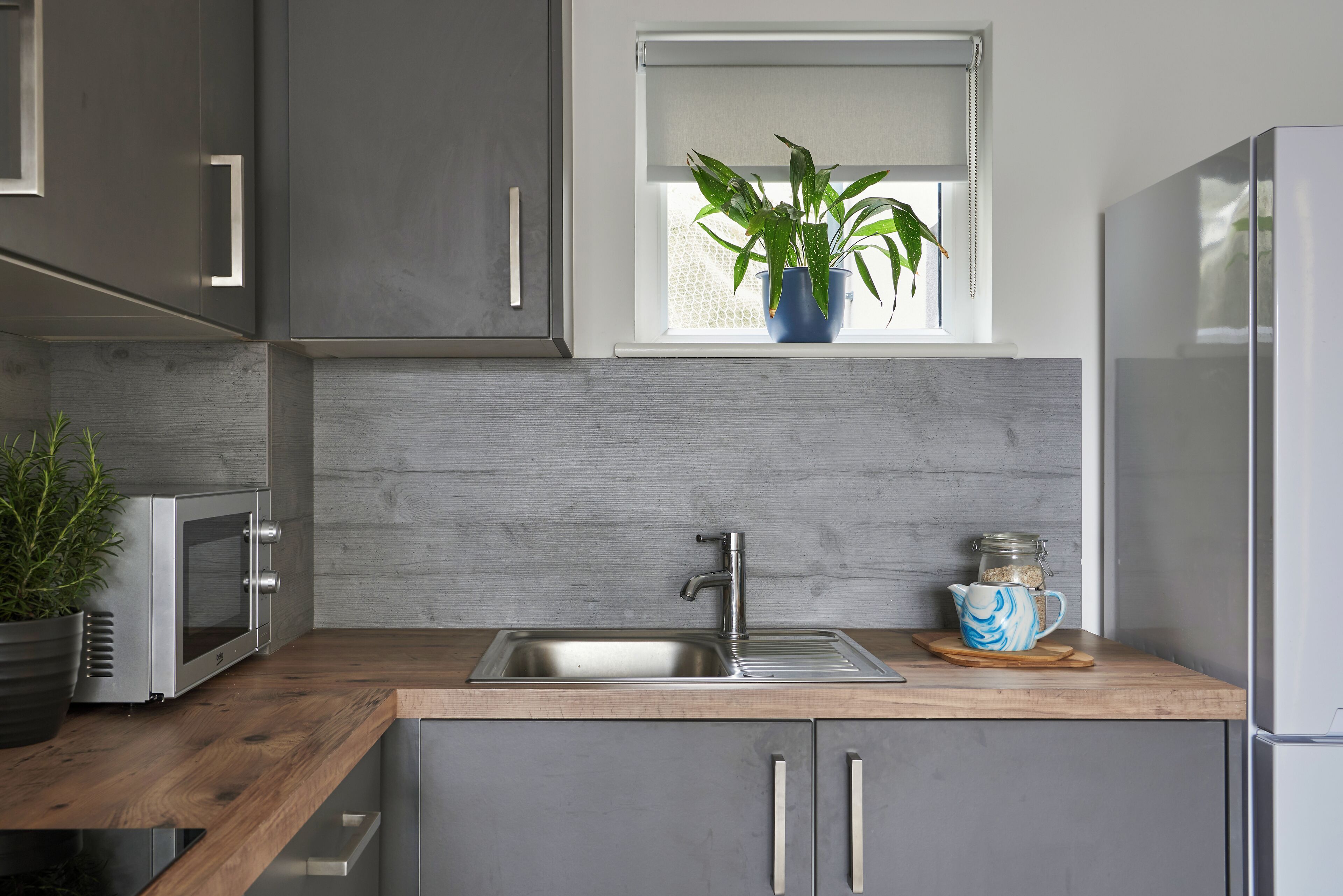 Enkelrum - icke-rökare - utsikt mot staden | Eget kök