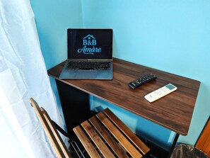 Standard Room | In-room safe, desk, laptop workspace, iron/ironing board