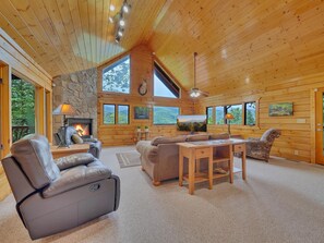 Cabin, Multiple Beds (Mountain Haven Views #345) | Living area - Mountain Haven Views #345 (Gatlinburg)