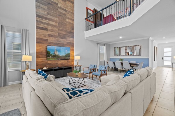 Smart TV, table football - Family 5BR w/ Pool & Grill Near Disney Magic (Kissimmee)