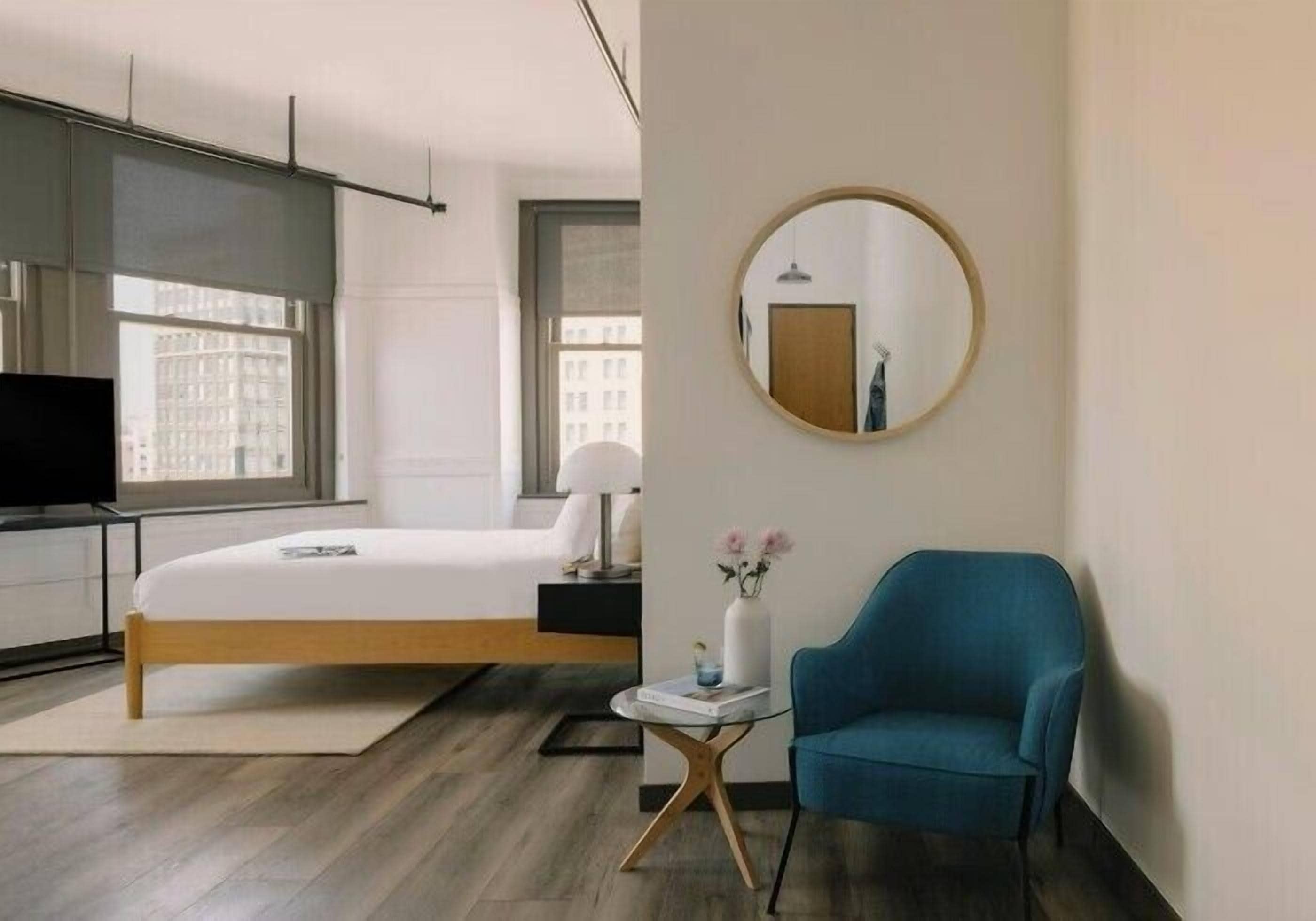 Studio King Apartment | Individually decorated, individually furnished, blackout drapes