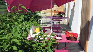 Outdoor dining - Gîte La Schlàppe / 3 persons (HERRLISHEIM PRES COLMAR)