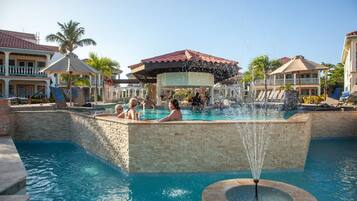 4 outdoor pools, free pool cabanas, pool umbrellas