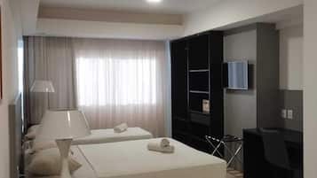 In-room safe, laptop workspace, blackout curtains, free WiFi