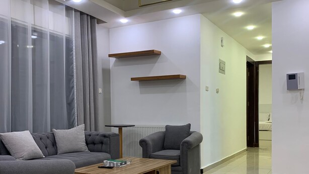 Apartment, 3 Schlafzimmer, barrierefrei, Raucher | Wohnzimmer