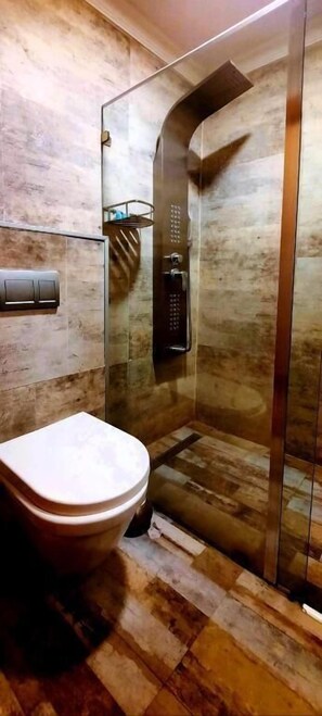 Free toiletries, hair dryer, towels, soap