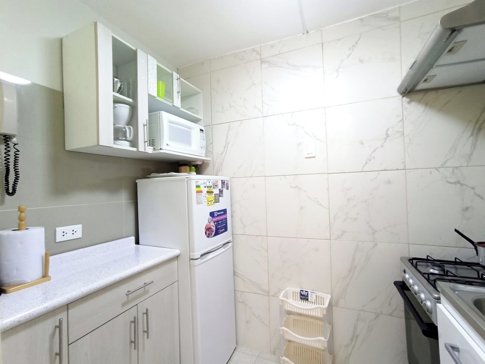 Microwave, oven, stovetop, dishwasher