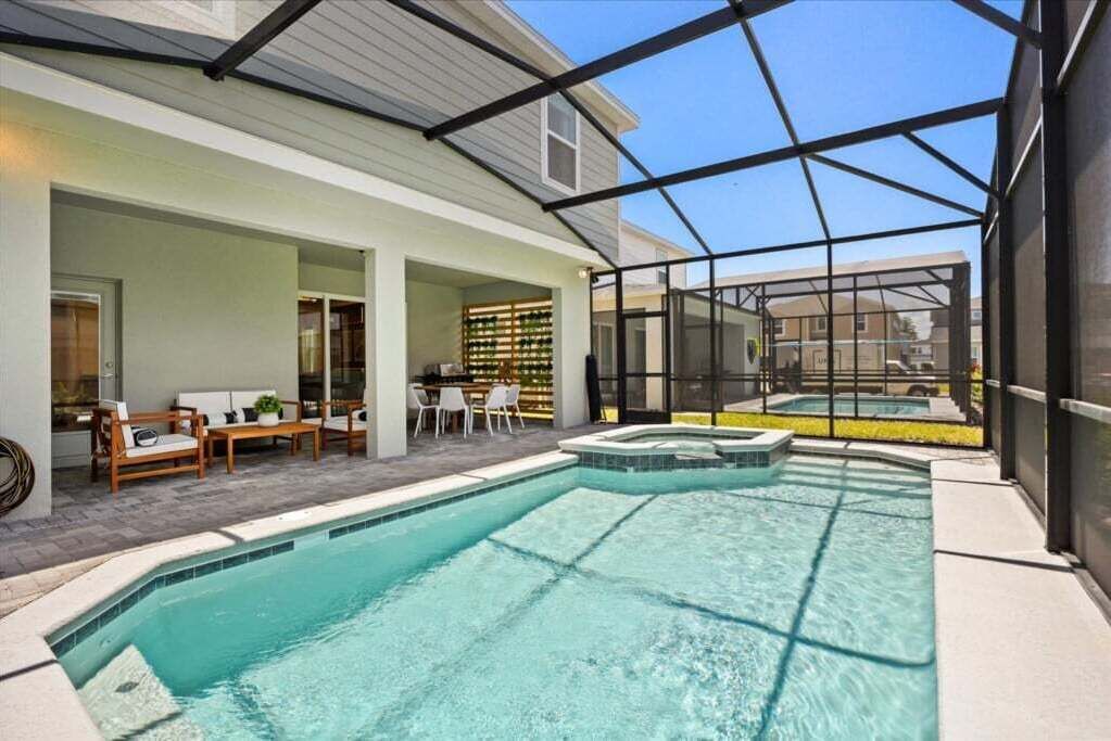 A heated pool