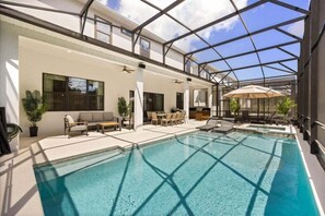A heated pool