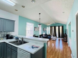 Fridge, microwave, oven, stovetop - Top-Floor River Oaks Escape • 2BR/2BA • (Myrtle Beach)
