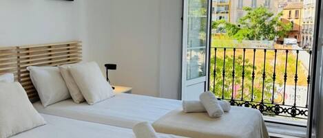 Individually decorated, individually furnished, desk, blackout curtains