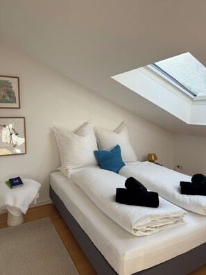 Desk, iron/ironing board, travel cot, free WiFi