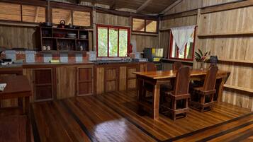 Family Chalet, Housekeeping, Park View | Desk, free WiFi