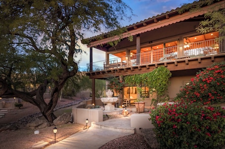 Exterior. Troon Ranch Cabin with Heated Pool and Tub