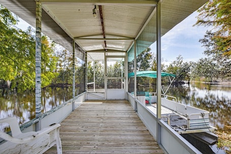 Property grounds. Riverfront Floral City Stay w/ Dock & Hot Tub!