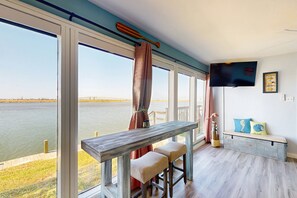 Interior - Water front, dog-friendly home near fishing, beaches, & dining - shared pool (Corpus Christi)