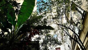 A view through a narrow alley flanked by buildings with balconies and large windows. - Hana House - Zen journey in the heart of Paris (Paris)