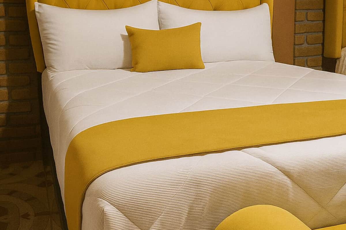 Een strijkplank/strijkijzer, gratis wifi