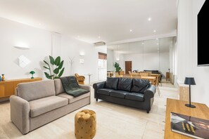 Apartment, 2 Bedrooms, Balcony | Living room - Atrhome- Penthouse Tritone (Rome)