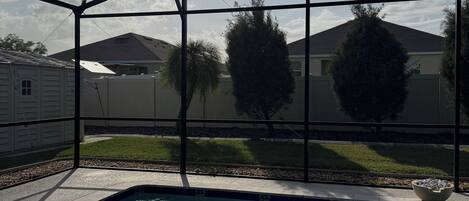 Piscine extérieure, piscine chauffée