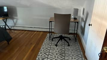 Desk, laptop workspace, free WiFi