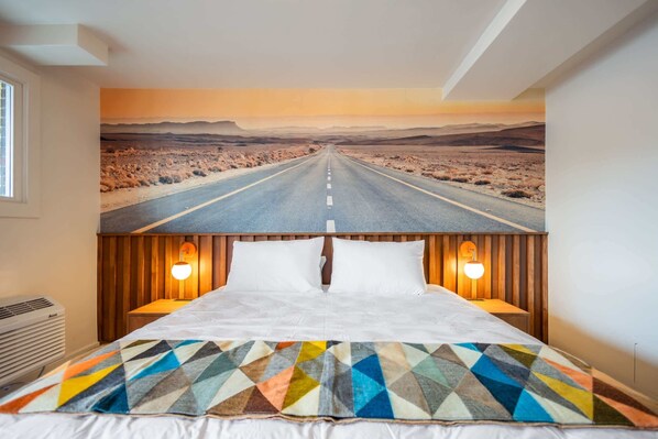 Escritorio, wifi y ropa de cama