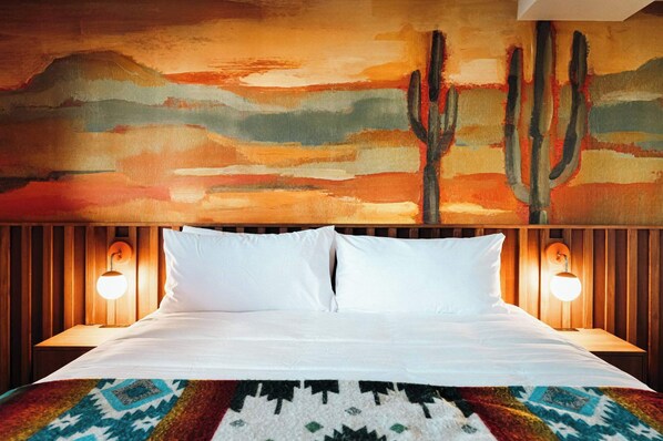 Een bureau, wifi, beddengoed, rolstoeltoegankelijk