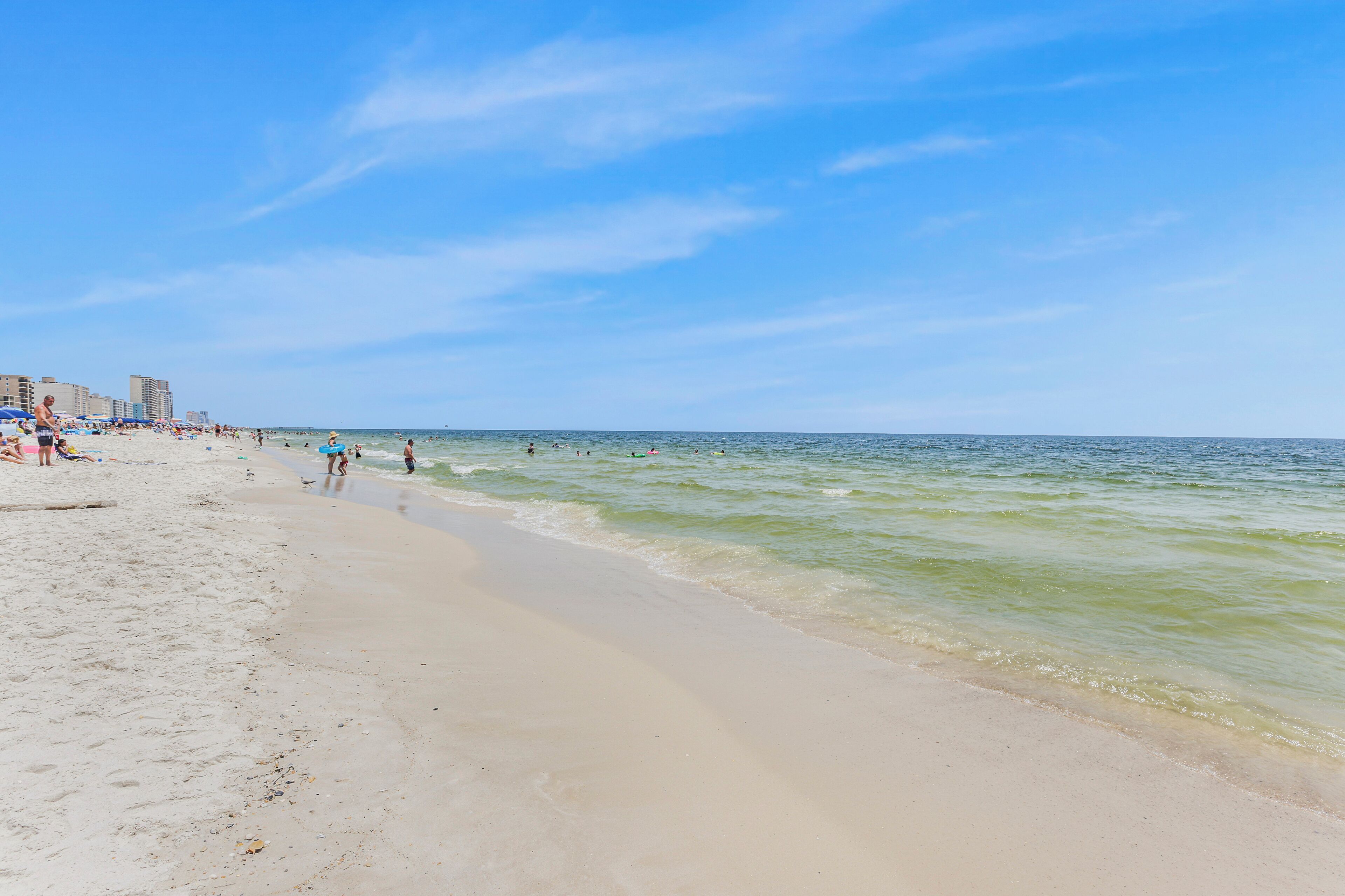 Sun-loungers, beach towels