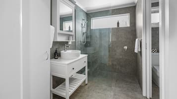 Shower, hair dryer