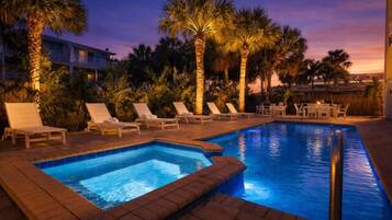 A heated pool
