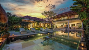Pool - Villa Mandalay Dua | Seseh 4BR Villa — Pool, Rice-View & Staff (Mengwi)