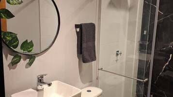 Serviettes fournies, savon, papier toilette