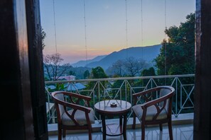 Deluxe Double Room, Mountain View | Balcony view - The Pine Oak Resort  (Bhimtal)