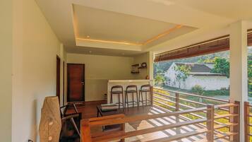 Villa Deluxe, 2 chambres, vue montagne | Coin séjour