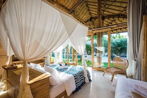 Deluxe Villa, 4 Bedrooms, Private Pool, Pool View | In-room safe, iron/ironing board, free WiFi, bed sheets