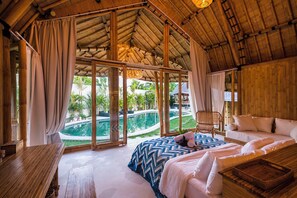 Deluxe Villa, 4 Bedrooms, Private Pool, Pool View | View from room