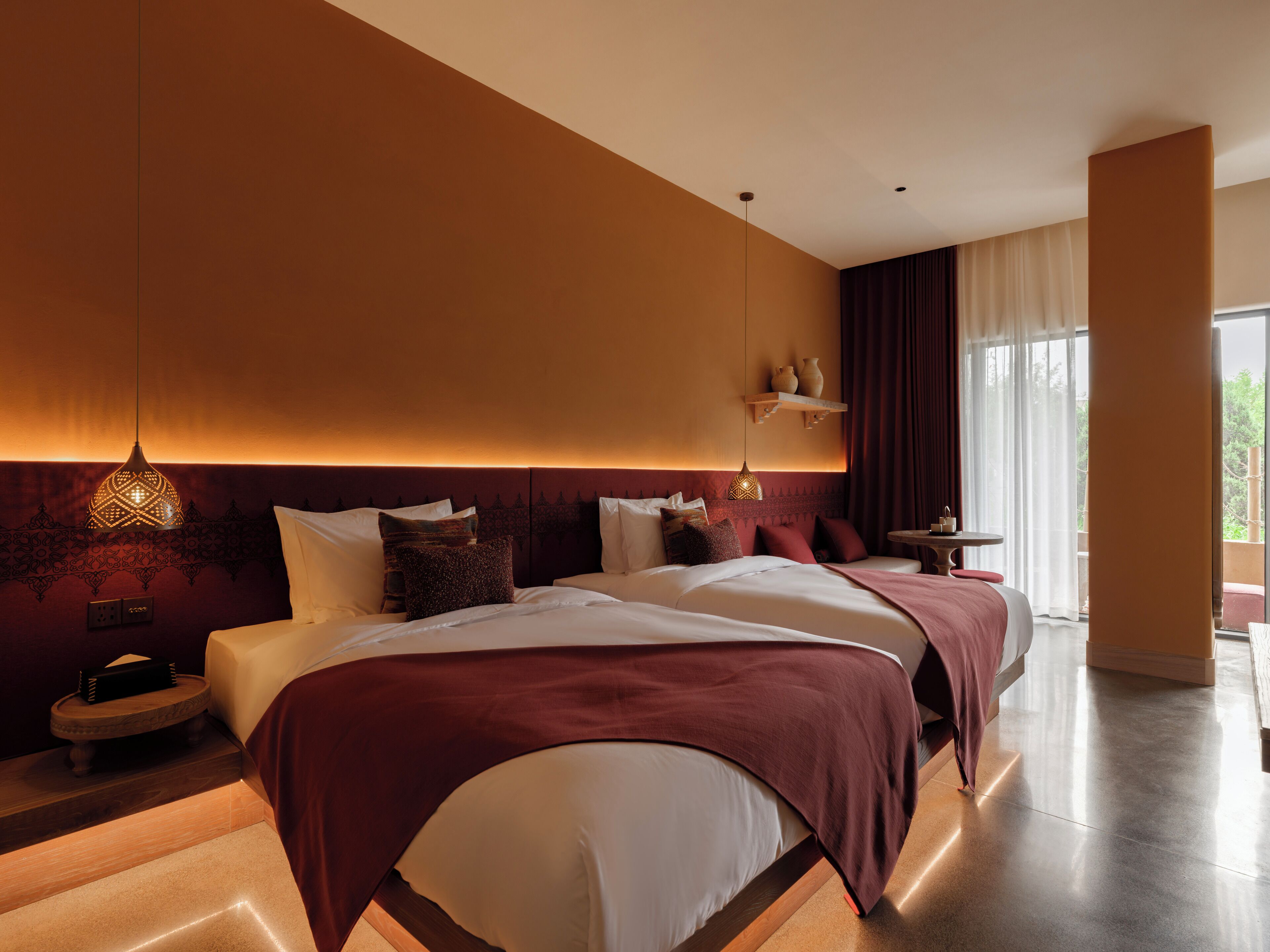 华丽双床房 | 迷你吧（备有免费物品）、特色装修、特色家居、遮光窗帘