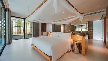 Villa estándar, 1 cama de matrimonio grande, vistas al canal | Decoración individual, mobiliario individual, wifi gratis y ropa de cama