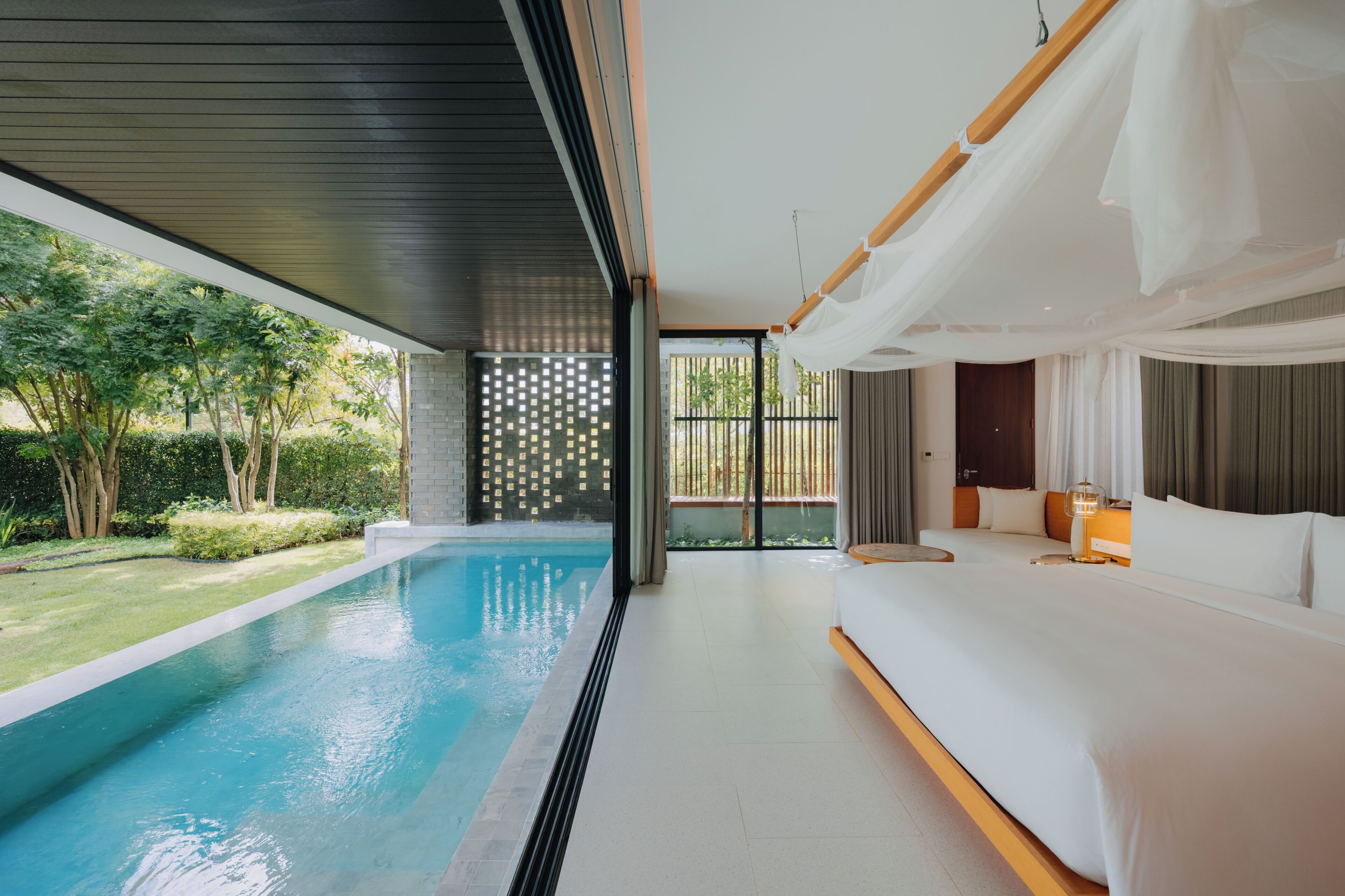 スタンダード ヴィラ キングベッド 1 台 カナルビュー | 客室ごとに異なる装飾、客室ごとに異なるインテリア、WiFi (無料)、ベッドシーツ