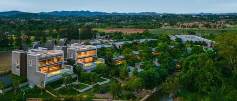 Voorkant van accommodatie