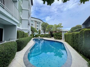 Apartment, Terrasse, Poolblick