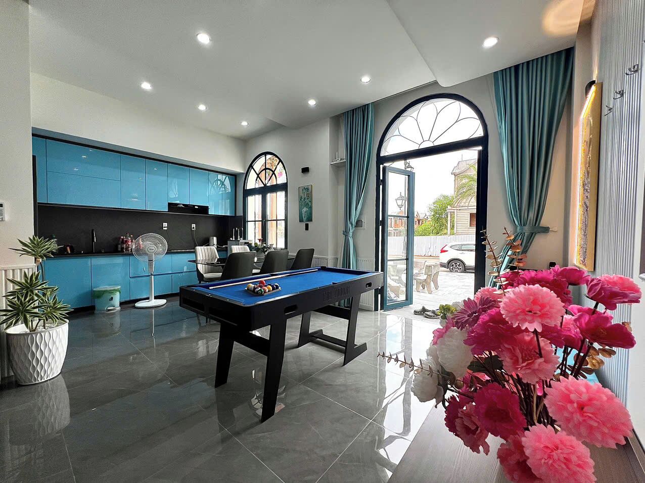 Comfort-Villa, 4 Schlafzimmer, Klimaanlage, Strandblick | Wohnbereich